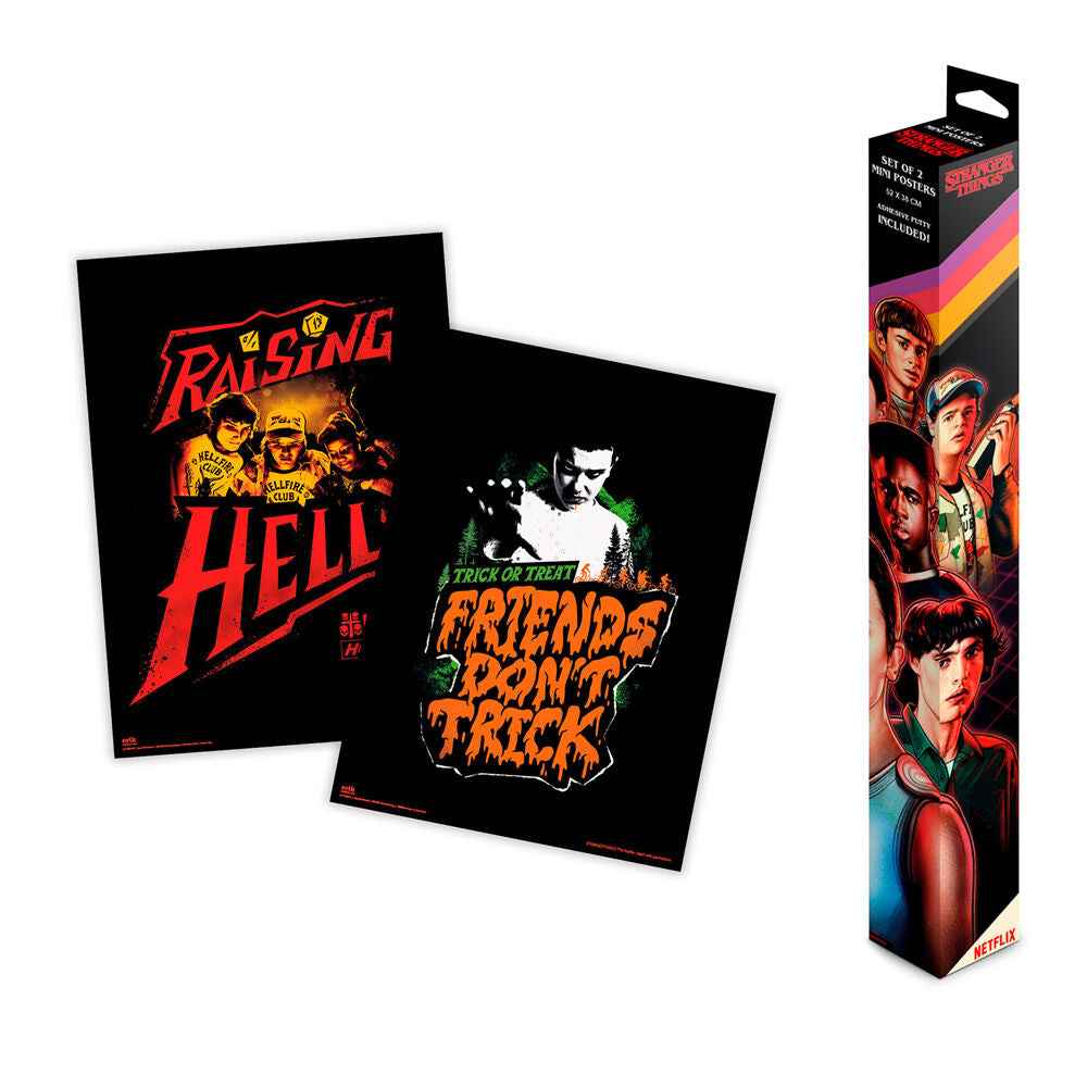 Stranger Things Set 2 mini posters
