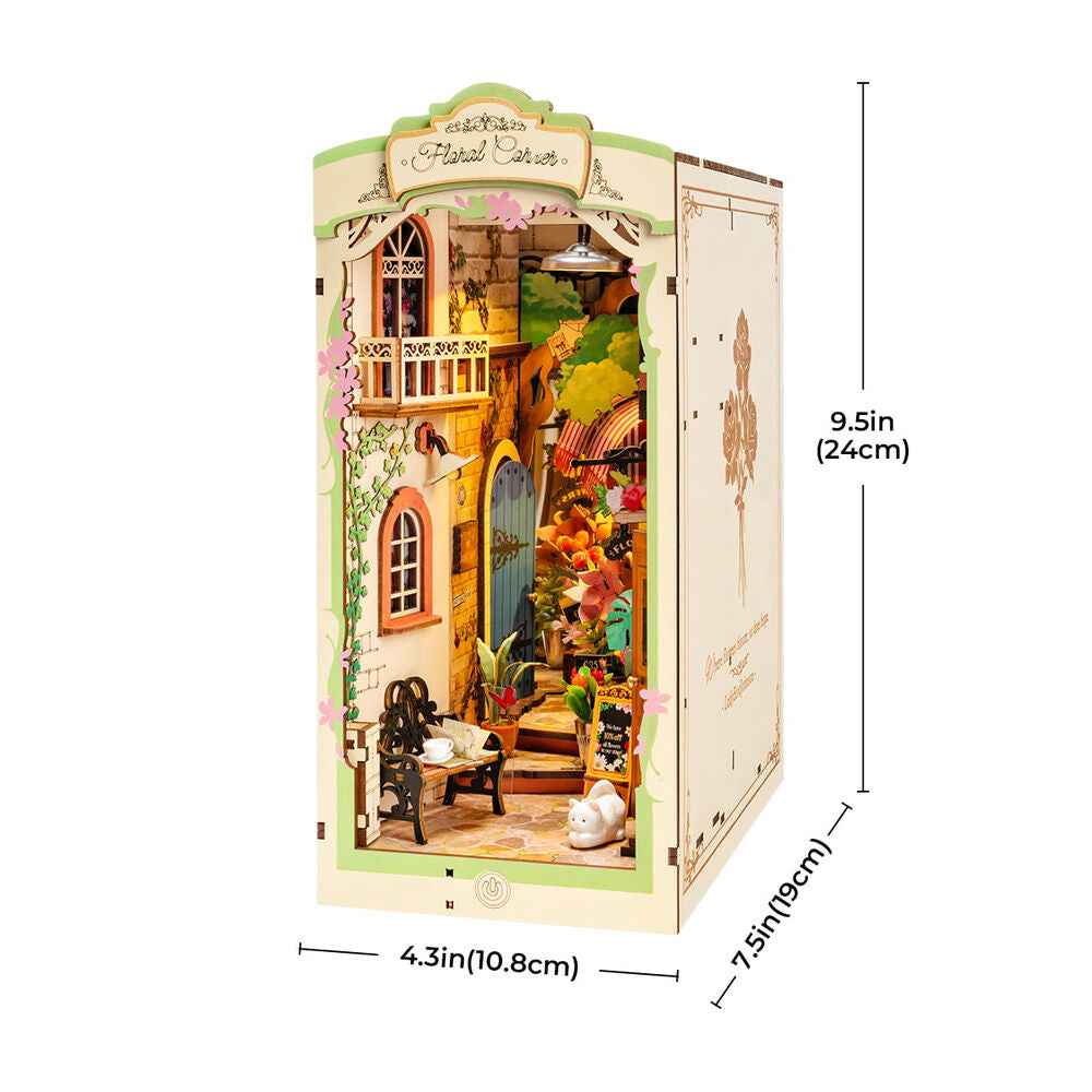 Maqueta 3D Cerra Livros Rincão Floral – Rolife (164 peças, 19x10,8x24 cm)