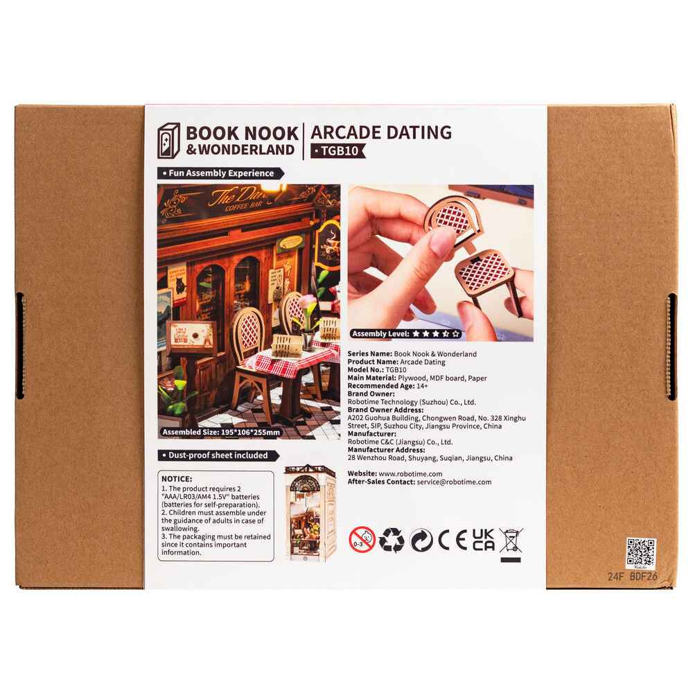 Maqueta 3D Cerra Livros Citas na Sala de Jogos – Rolife (148 peças, 10,6x19,5x25,5 cm)