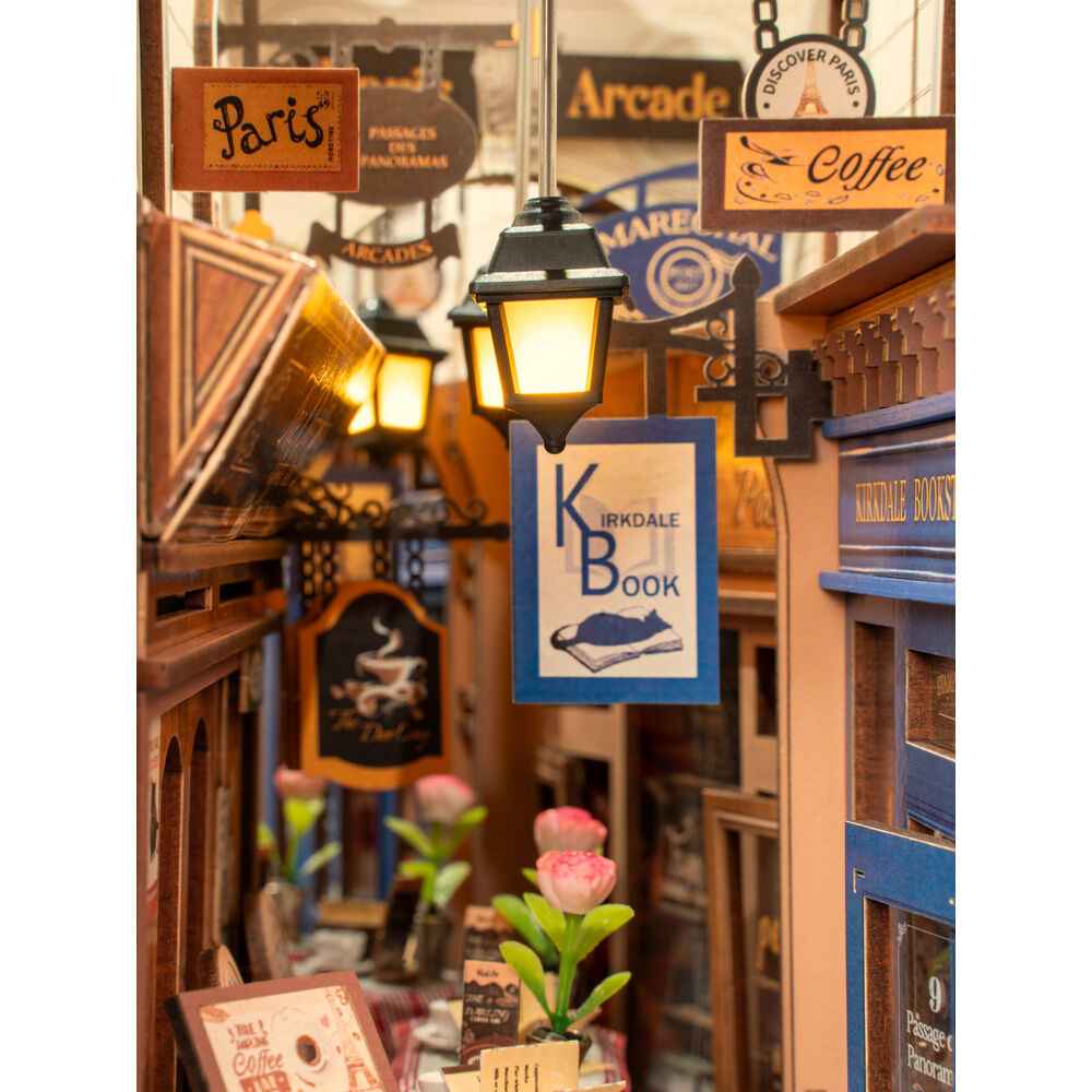 Maqueta 3D Cerra Livros Citas na Sala de Jogos – Rolife (148 peças, 10,6x19,5x25,5 cm)