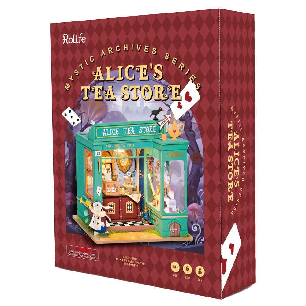 Maqueta 3D A Loja de Chá da Alice – Rolife (136 peças, 17,6x13x12,8 cm)