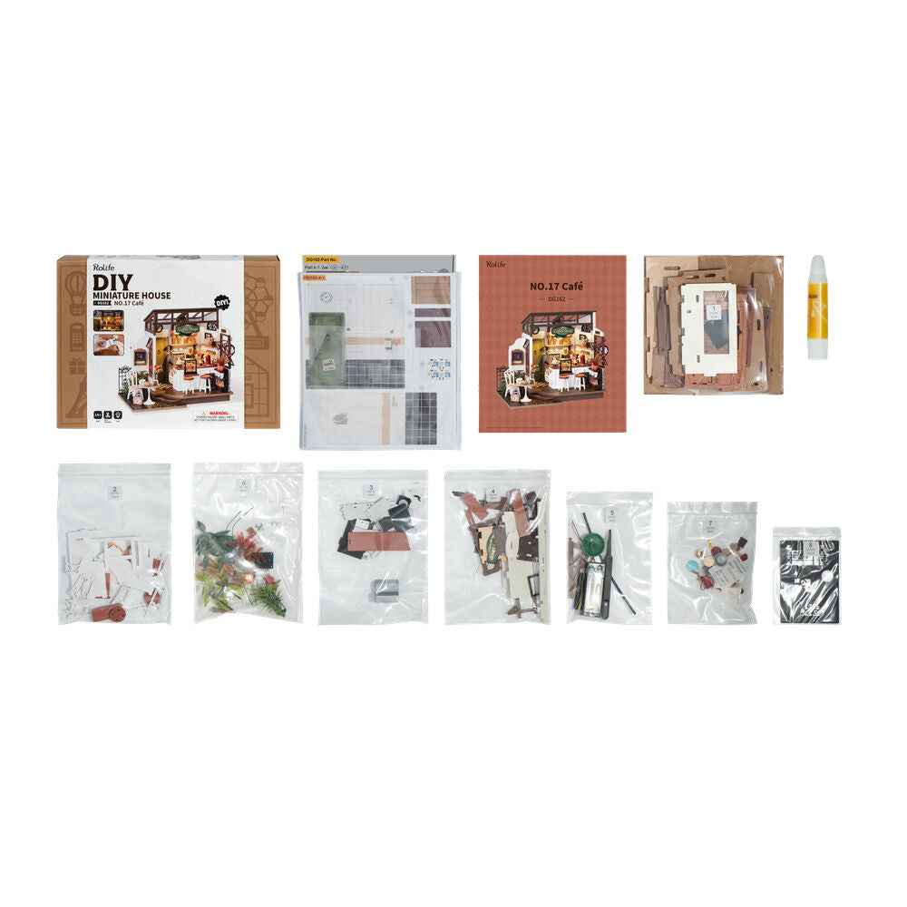 Maqueta 3D Cafetaria – Rolife (183 peças, 27,6x6,6x21 cm)