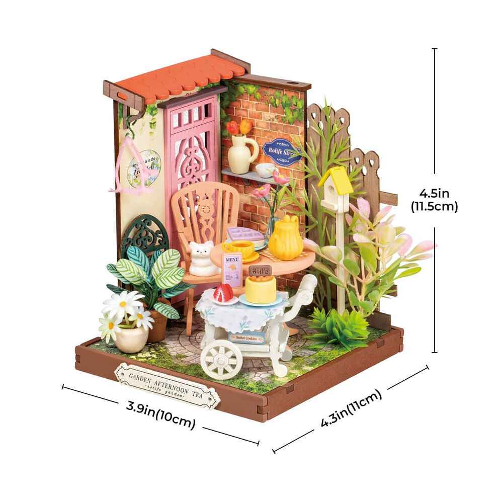 Maqueta 3D Jardim de Chá Elegante – Rolife (76 peças, 11x10x11,5 cm)