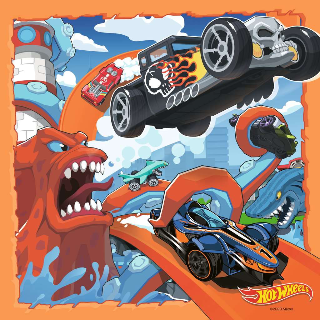 Pack of 3 49-piece puzzles – Hot Wheels